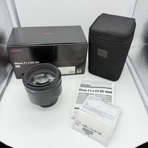 Sigma 85mm f/1.4 EX DG HSM Lens for Canon (Excellent Condition) In box